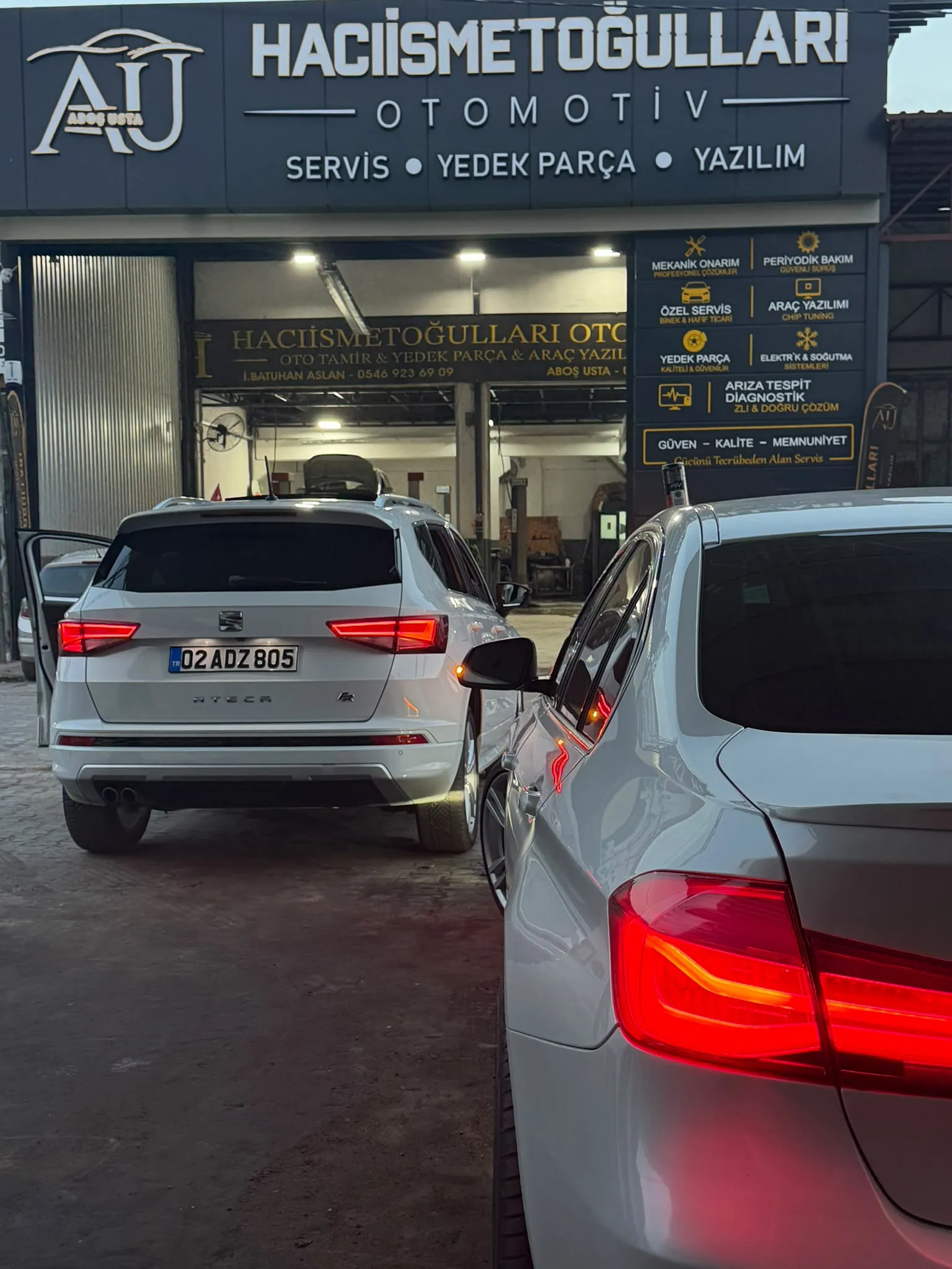 Akşam saatlerinde servis girişi